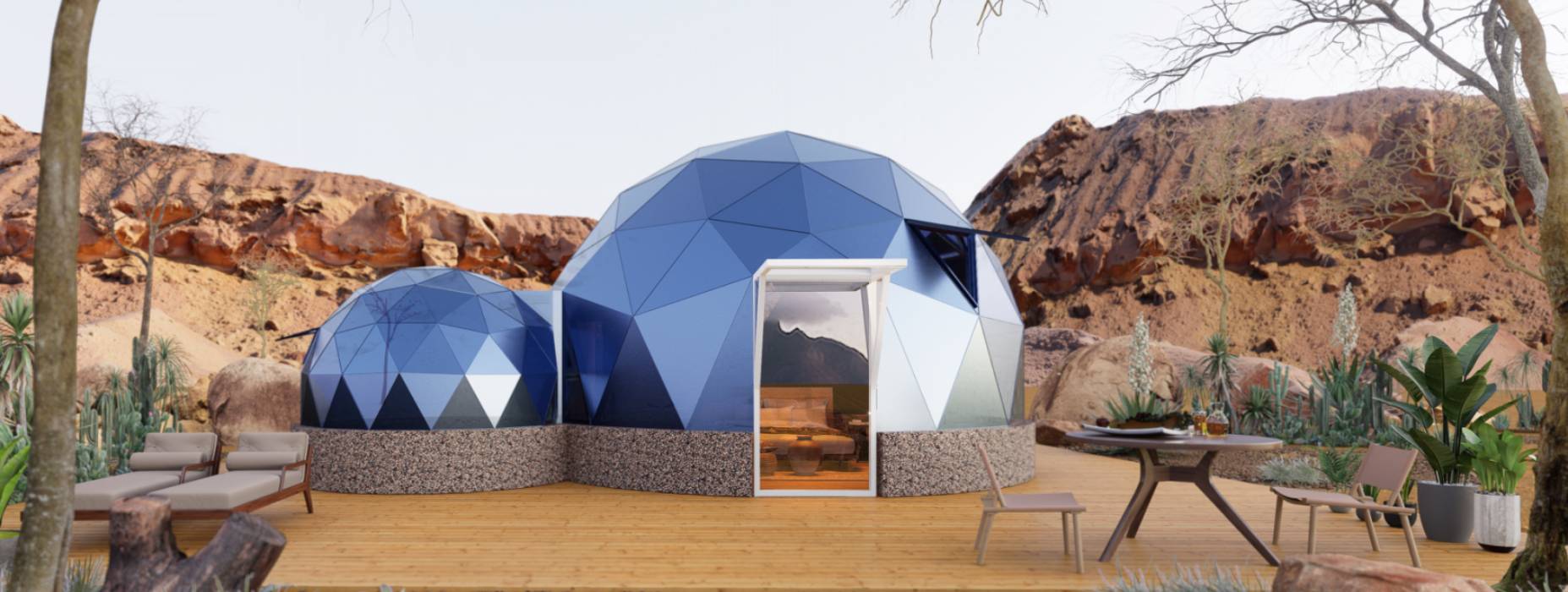 康乐县球形智能光伏玻璃星空房